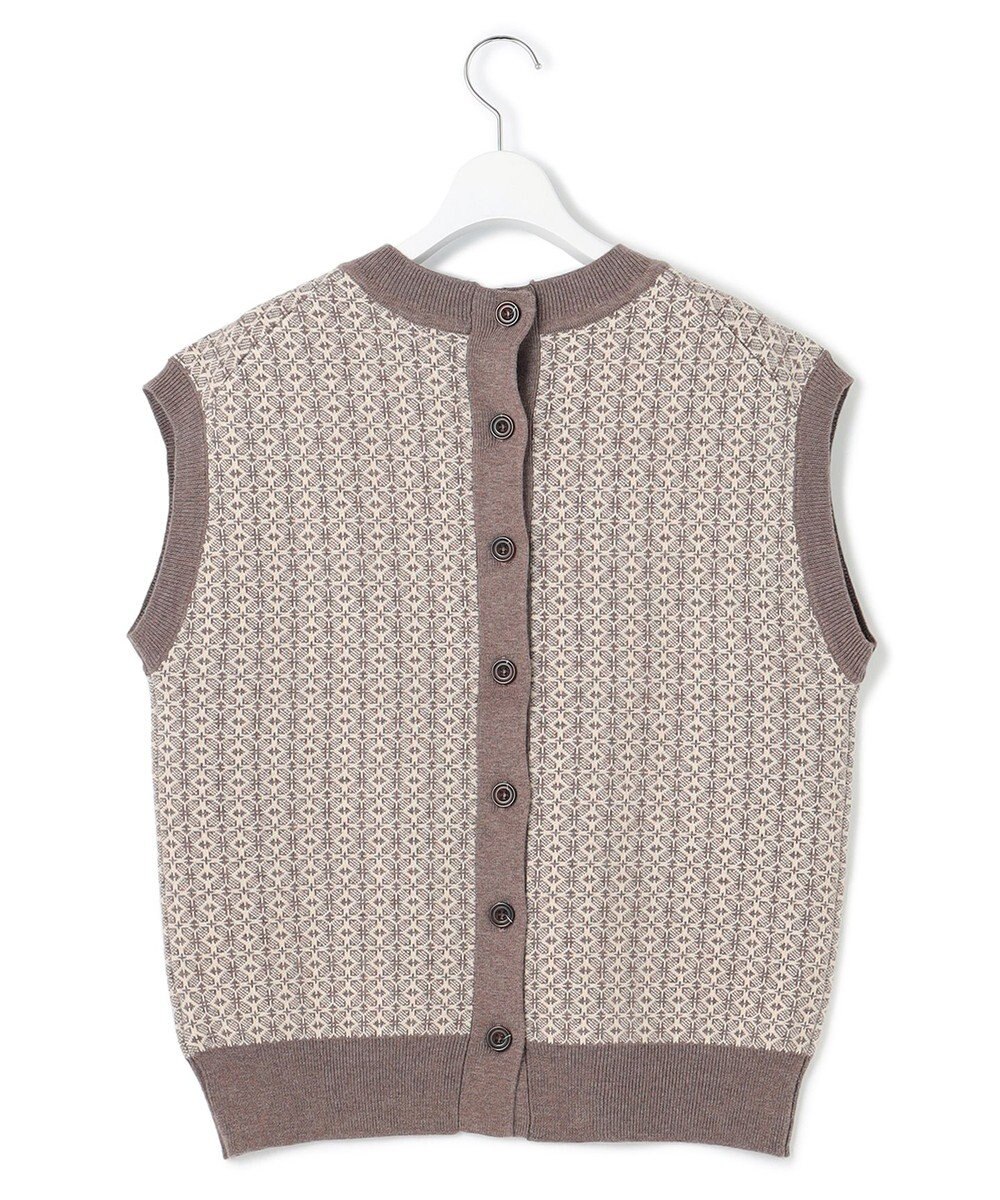 J.PRESS YORK STREET 【WOMEN】ANTI PILLING  JACQUARD ベスト 