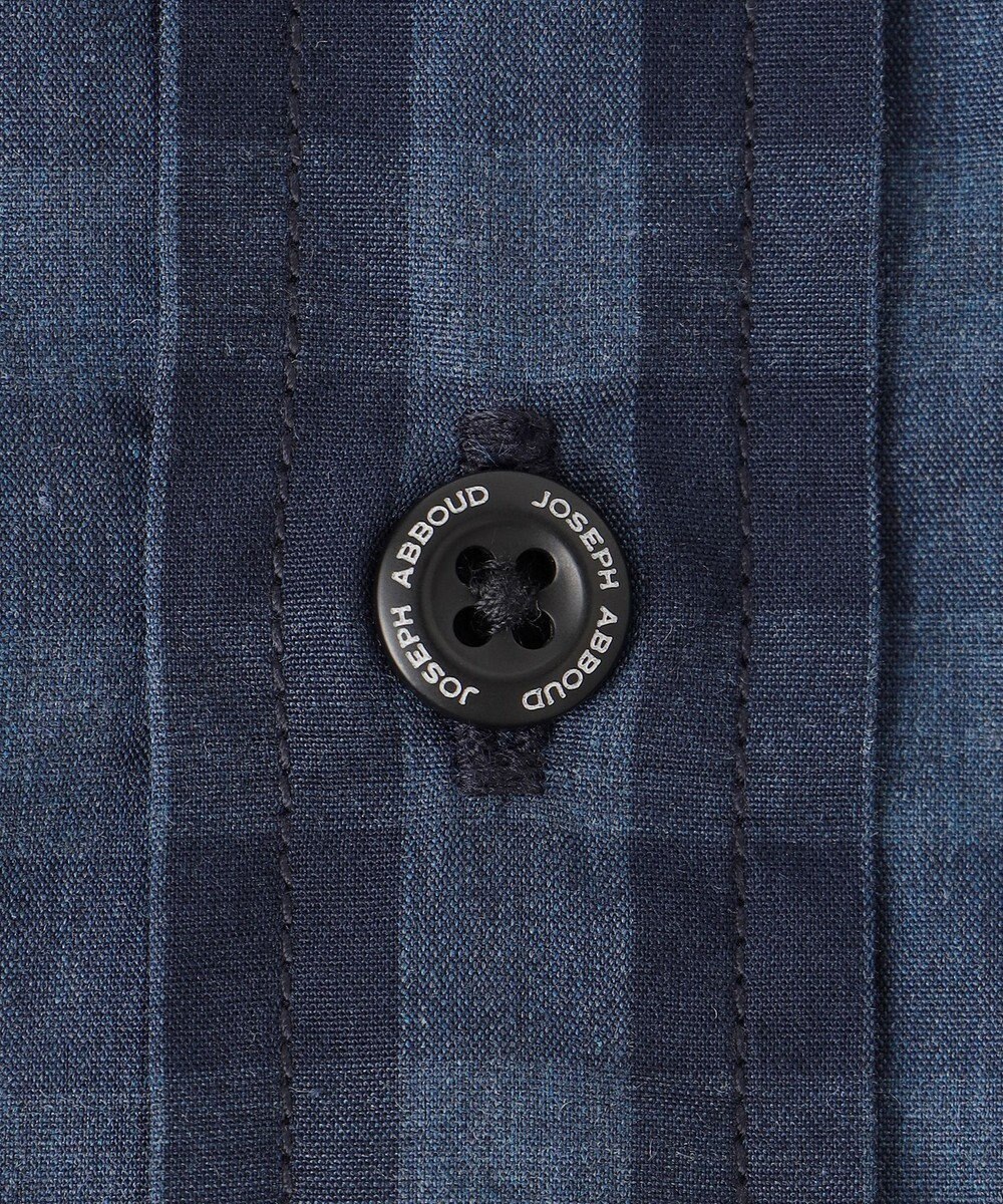 JOSEPH ABBOUD 【綿100％】メランジギンガムチェック シャツ 
