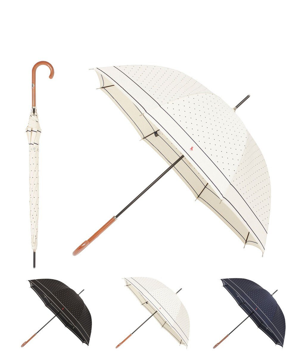 MOONBAT POLO RALPH LAUREN（ポロ ラルフローレン)ドット ポロポニー 雨傘 長傘 ジャンプ傘 