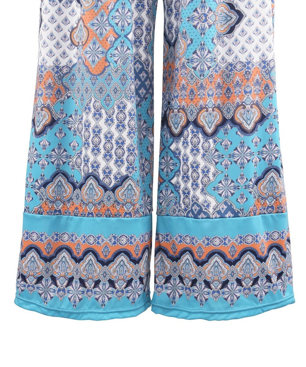 San-ai Resort（三愛水着楽園） ロングパンツセット水着　9M・11L　【Coral veil（コーラルヴェール）】 