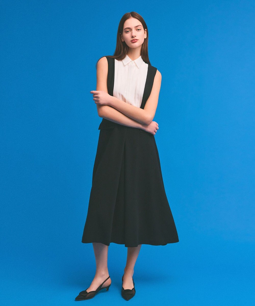 GRACE CONTINENTAL シアータック切替ドレス 