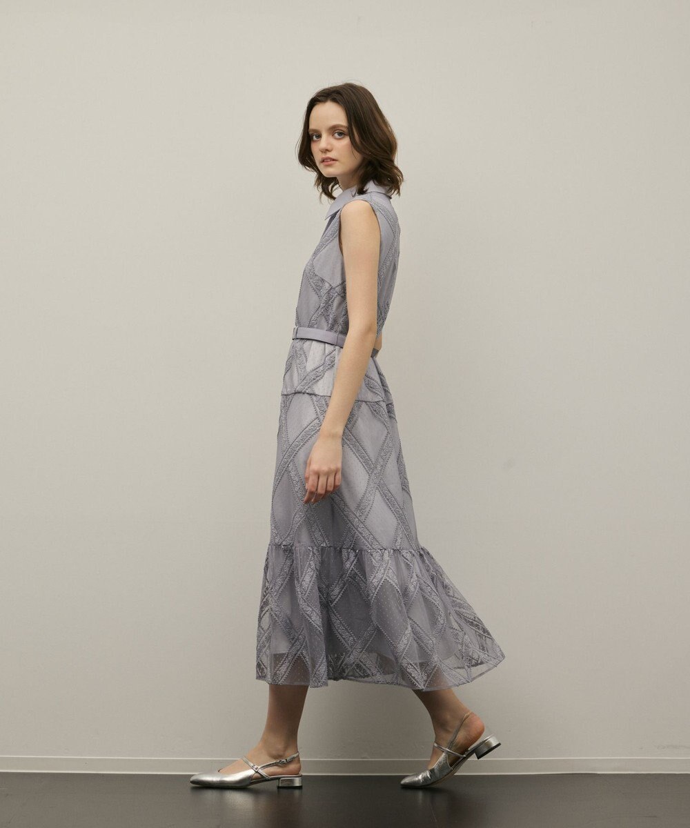 GRACE CONTINENTAL チュールレースワンピース 
