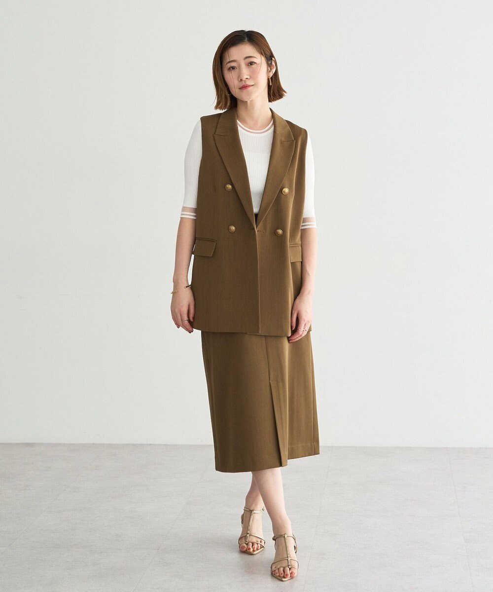 YECCA VECCA ドライタッチナロースカート 