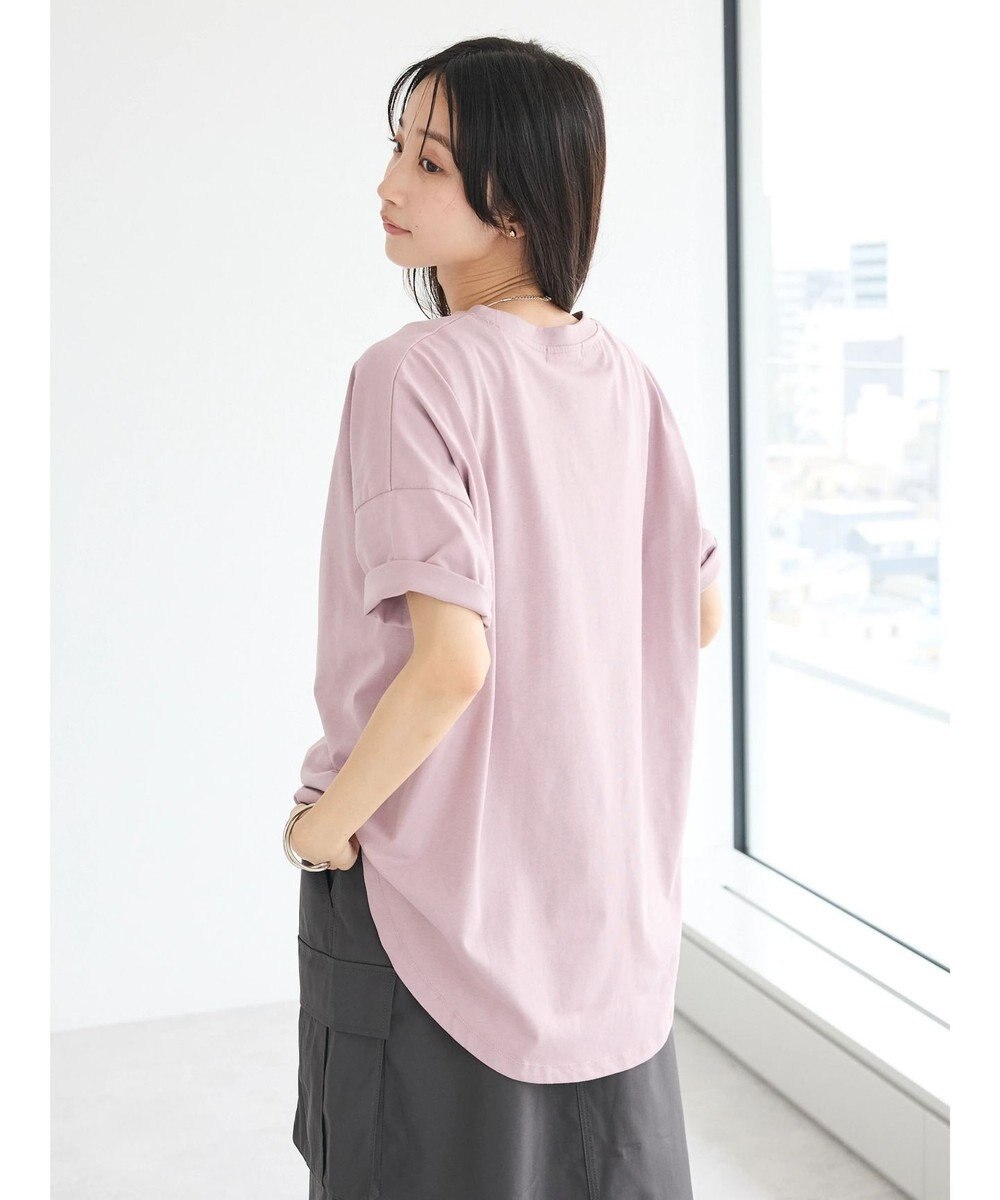 CRAFT STANDARD BOUTIQUE シルケット天竺　ロゴＰＴ裾ラウンドチュニックＳ／Ｓ 