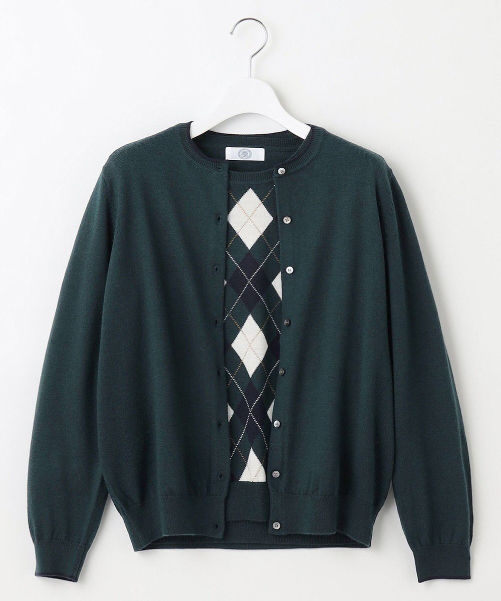 J.PRESS LADIES 【WEB限定カラーあり・洗える】アーガイルツイン ニット 