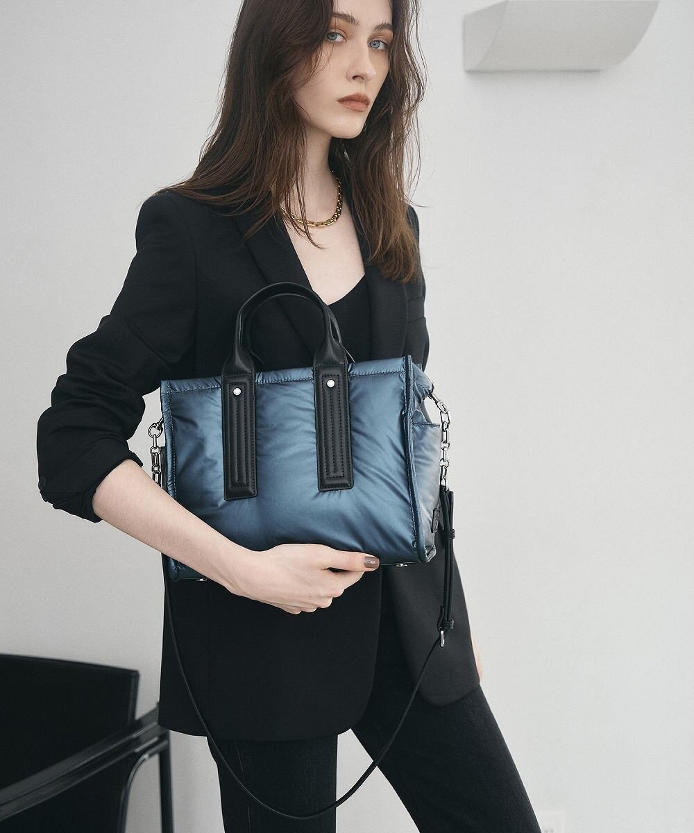 TOPKAPI 【TREASURE TOPKAPI】メタリック パデット ショルダー付 トートバッグ 