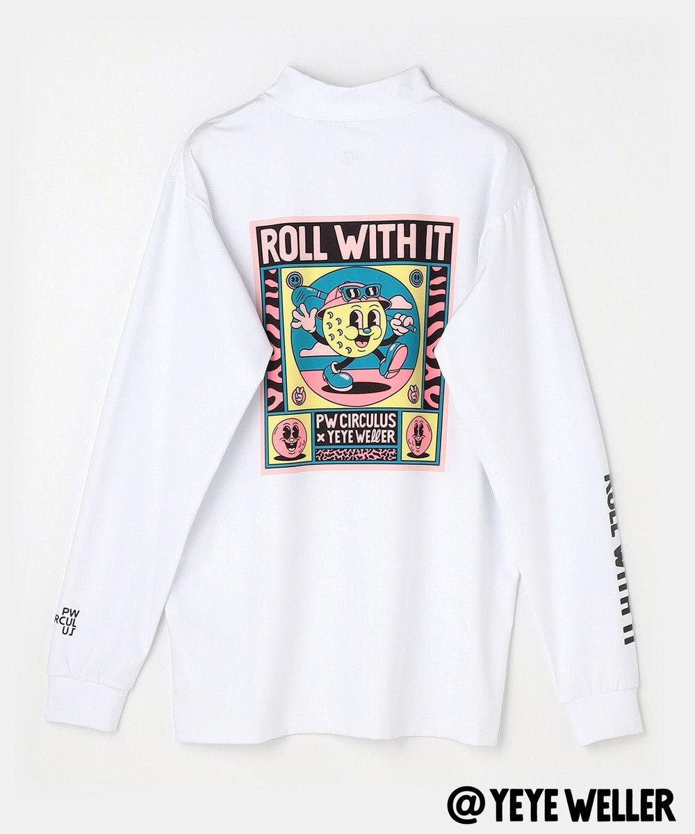 PW CIRCULUS 【UNISEX】【コラボアイテム】Yeyeコラボ ロングスリーブモックネックT ゴルフ 