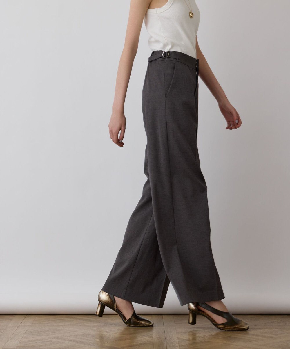 GRACE CONTINENTAL スラブストレッチタックパンツ 