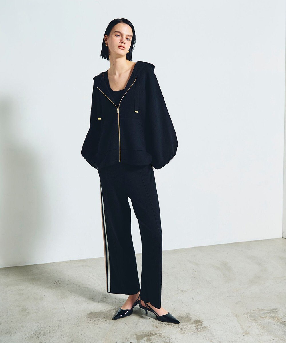 GRACE CONTINENTAL サイドラインニットパンツ 