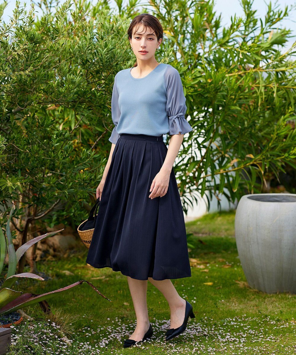 Tiaclasse 【洗える】キャンディースリーブニットトップス 