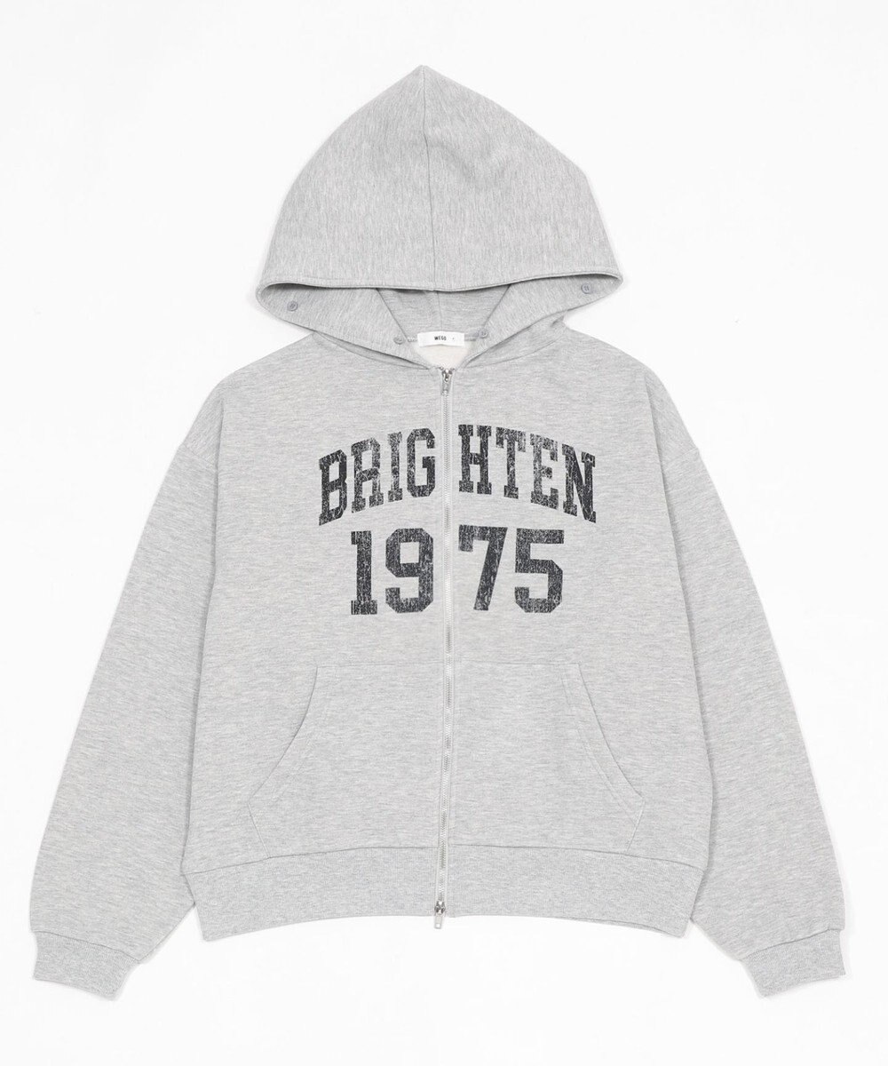 WEGO 裏起毛ファーフードBIGZIPパーカー 