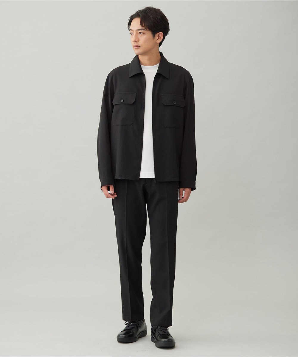 UNFILO MENS 【OCEANS 雑誌・web・YouTube 掲載】WOOL TOUCH 機能美パンツ スリム【東レ開発のウール見え高機能素材】 