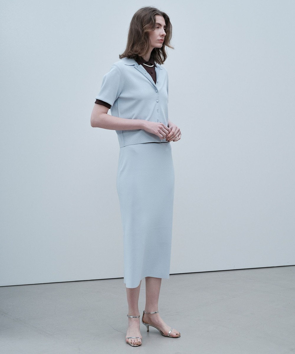 BEIGE， 【ロングセラー】LAURA / ストレッチ ポロニット 