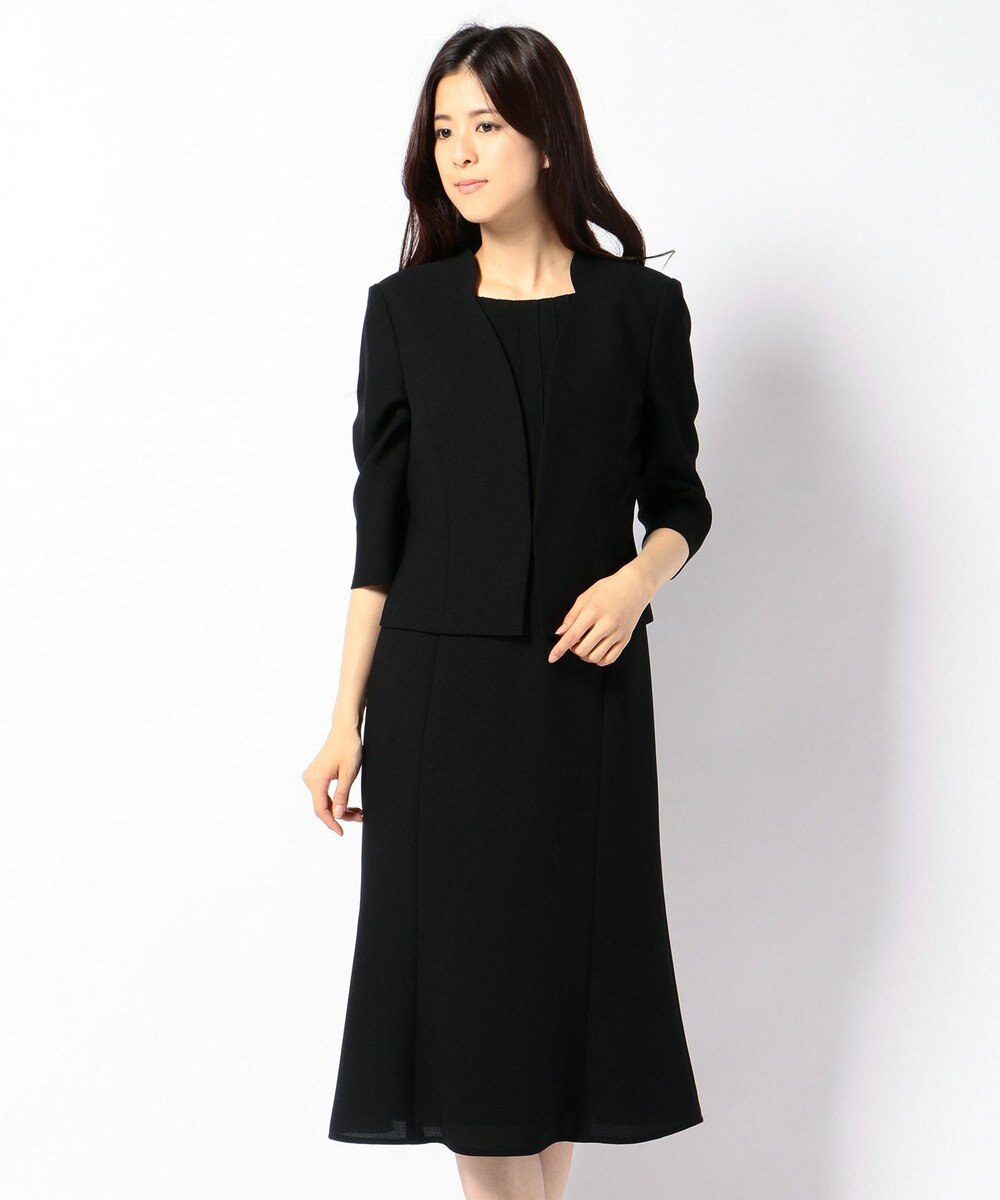 自由区 FORMAL 【前開きワンピース】ネルファータリンググログラン ジャケット+ワンピース 