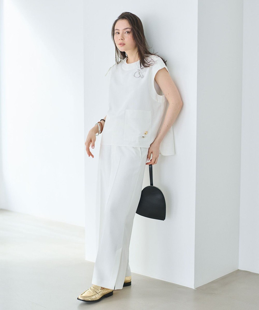 #Newans 【ANSWER for アクセサリーLOVER】ロングスリットワイドパンツ 