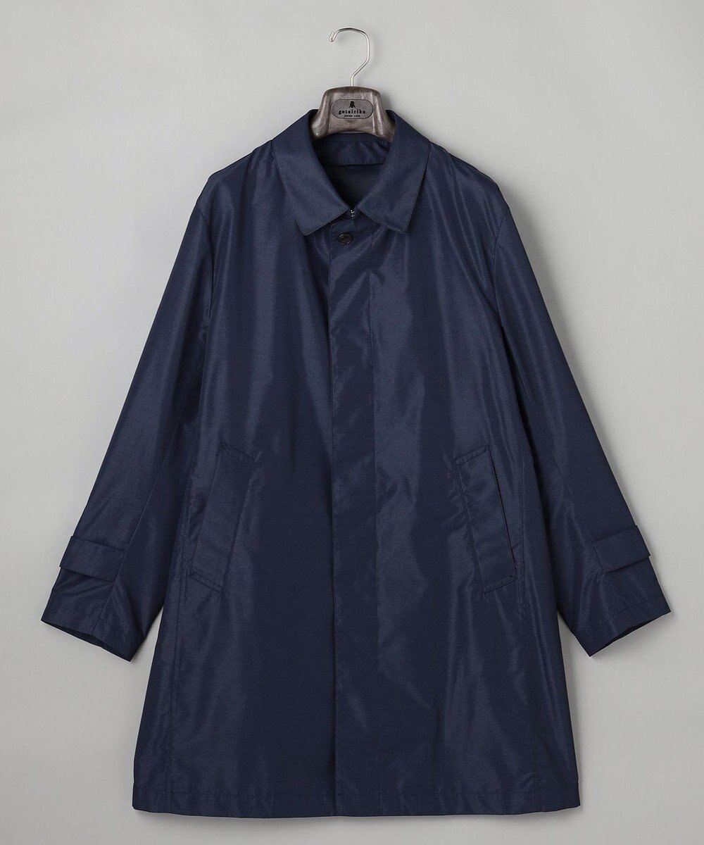 GOTAIRIKU ダウンライナー装着可【半裏仕様】メランジシャンブレー ステンカラースプリングコート 