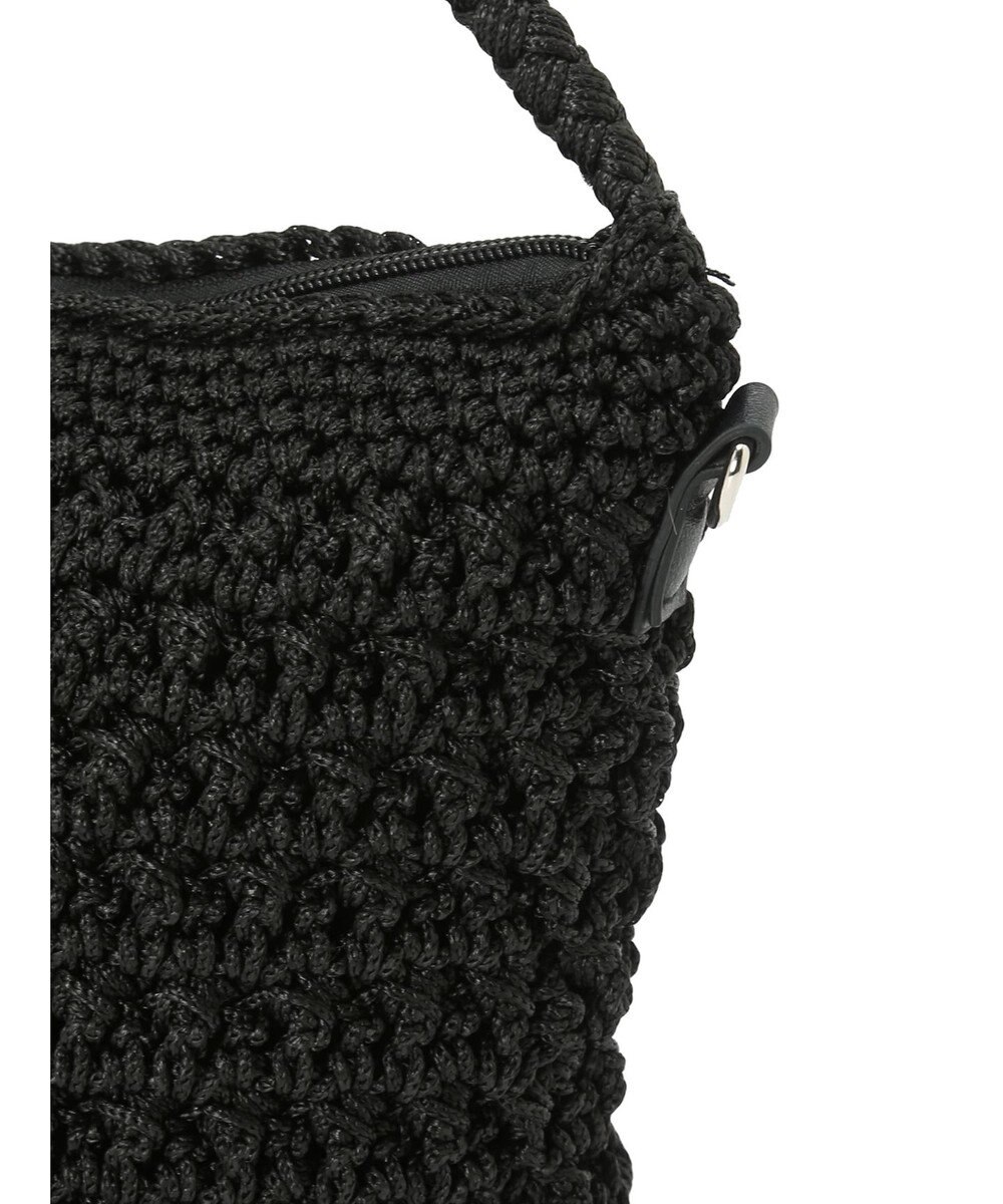 Green Parks ・ｃａｃｈｅ　ｃａｃｈｅ　柄編みワンハンドルミニバッグ 