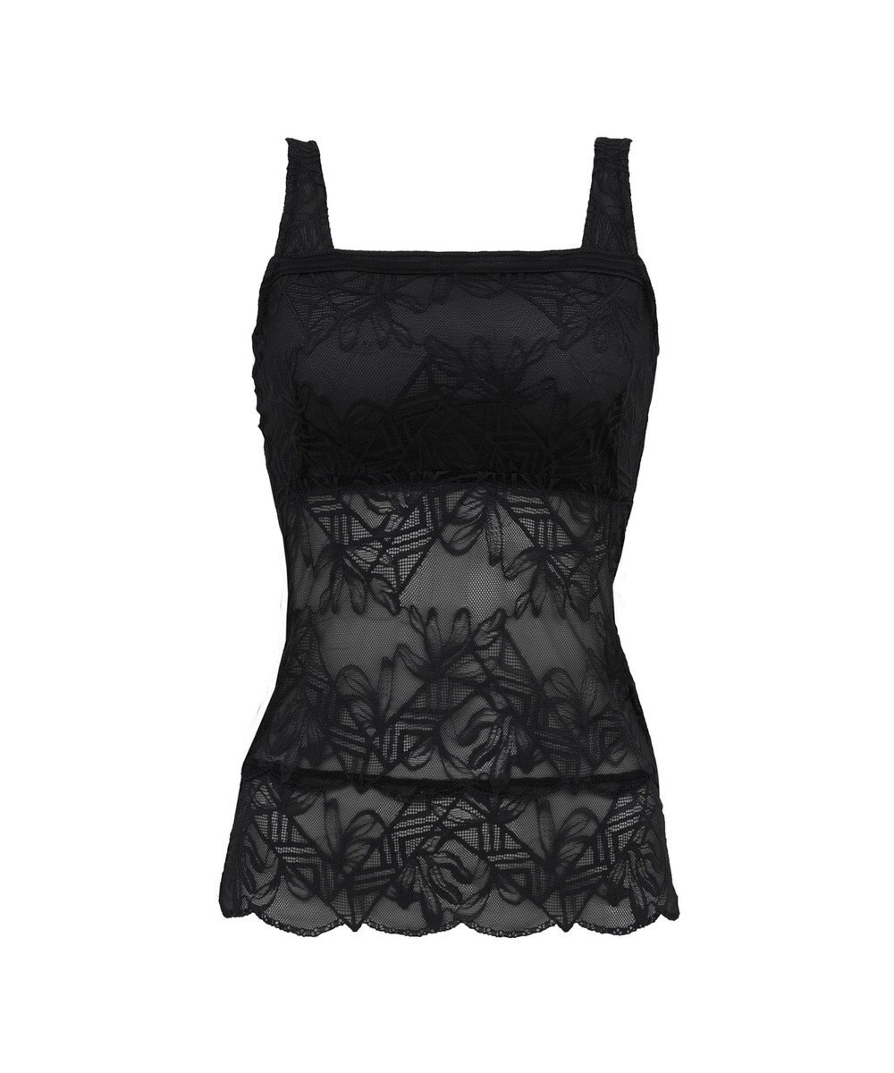 BRADELIS New York 【BRADELIS New York】レーシィブラキャミ25S1 ノンワイヤー 補正 ブラトップ カップ付き 