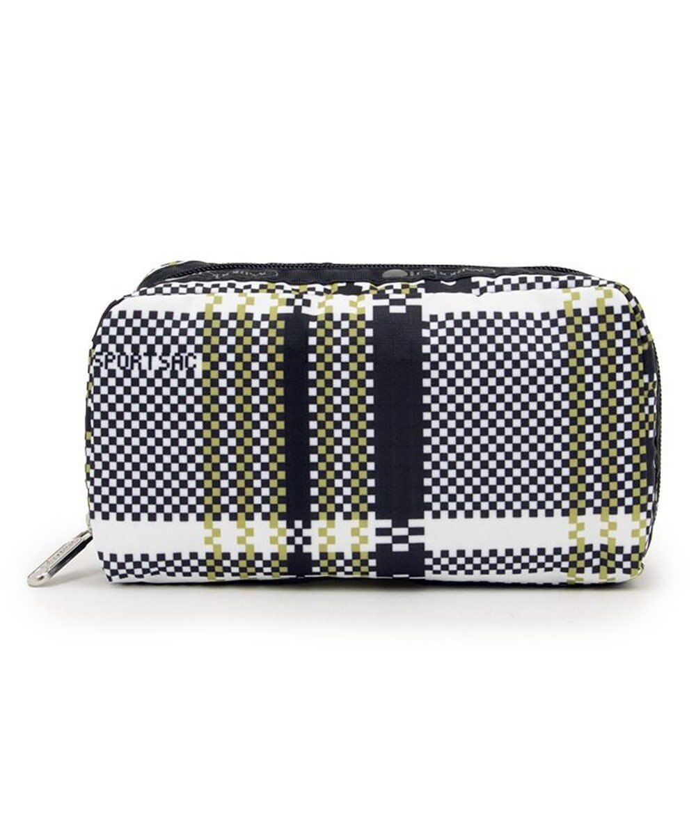 LeSportsac RECTANGULAR COSMETIC/ピクセルスクランブルチェック 
