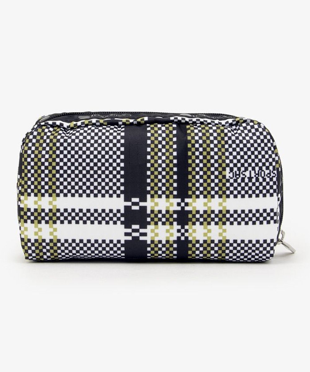 LeSportsac RECTANGULAR COSMETIC/ピクセルスクランブルチェック 