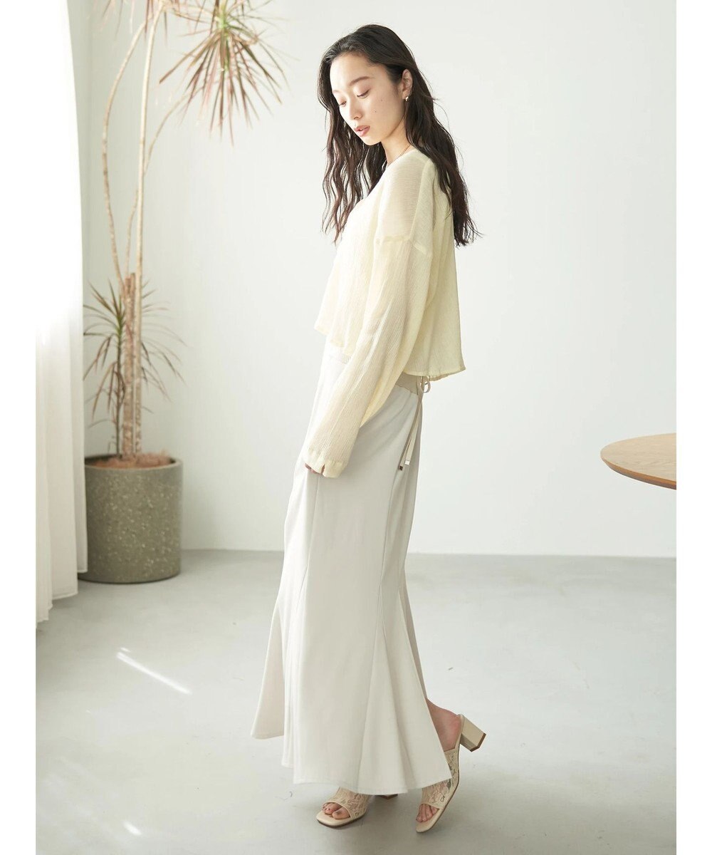 earth music&ecology バックレースサイドリブマーメイドスカート 