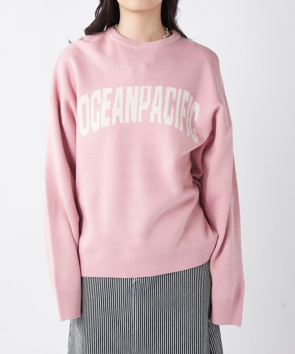 OP／FILA 【ocean pacific】ロゴ入りクルーニット 