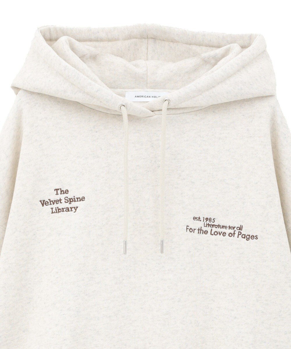 AMERICAN HOLIC 刺繍ロゴ裏起毛パーカー 