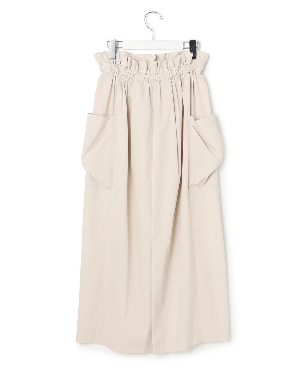 23区 L 【撥水加工/洗える】ブライトタフタ ドロスト スカート 