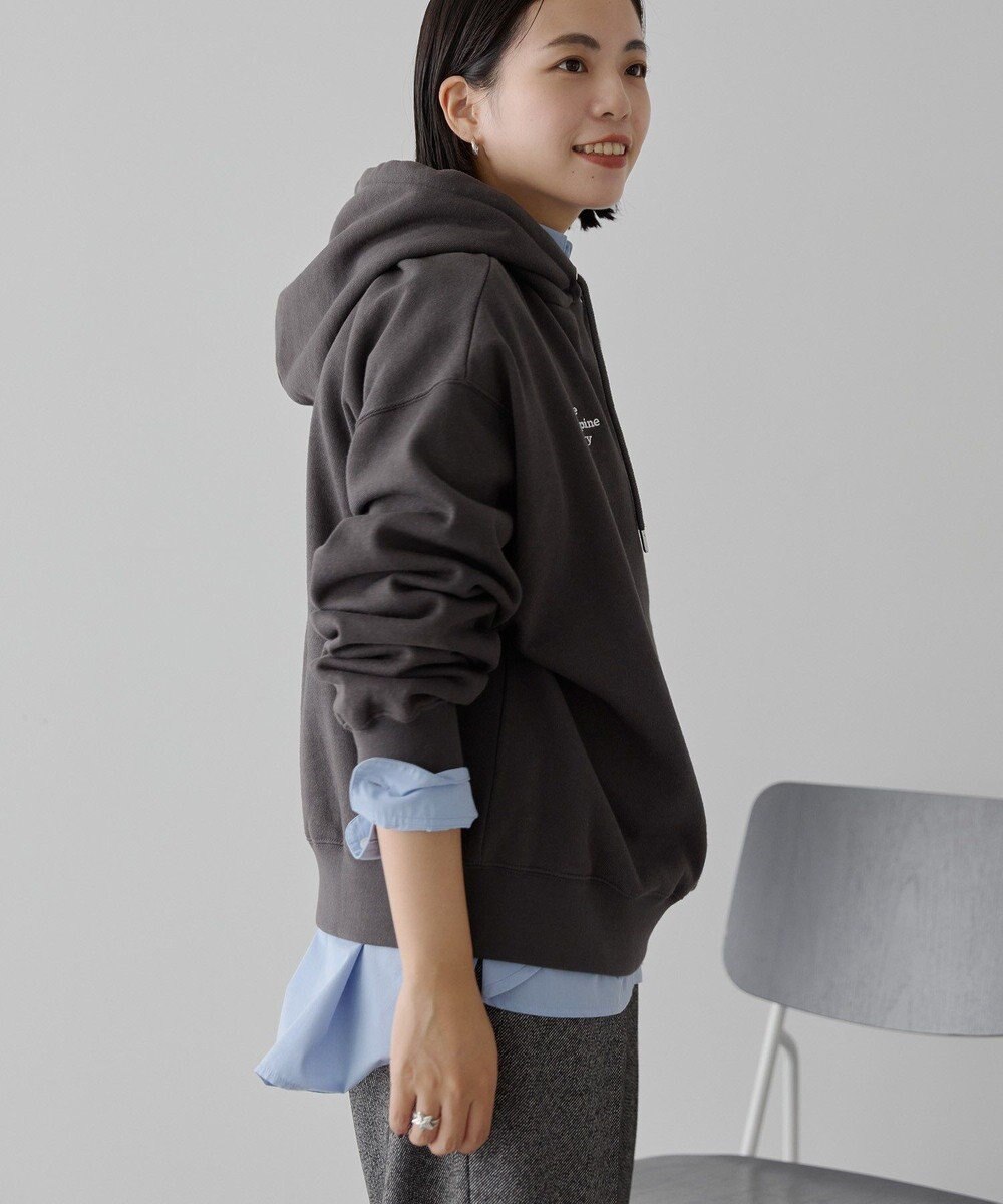 AMERICAN HOLIC 刺繍ロゴ裏起毛パーカー 