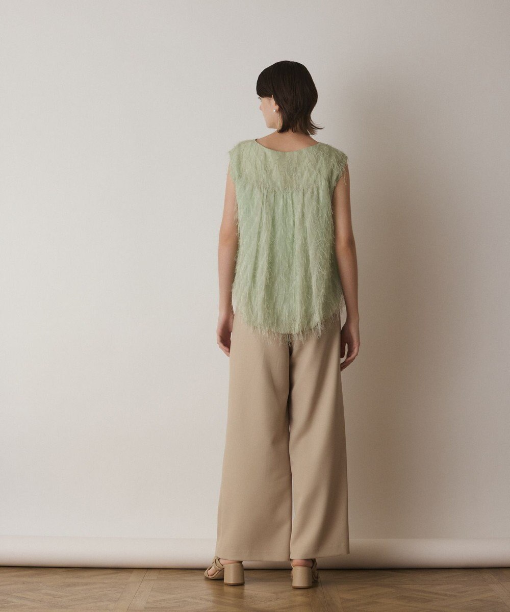 GRACE CONTINENTAL フリンジギャザートップ 