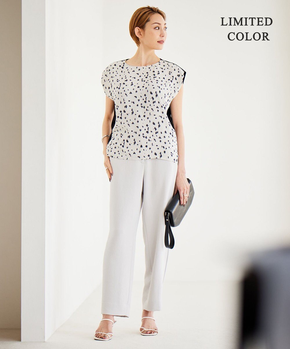 ICB 【WEB限定カラーあり・洗える】 プリントコンビ カットソー 