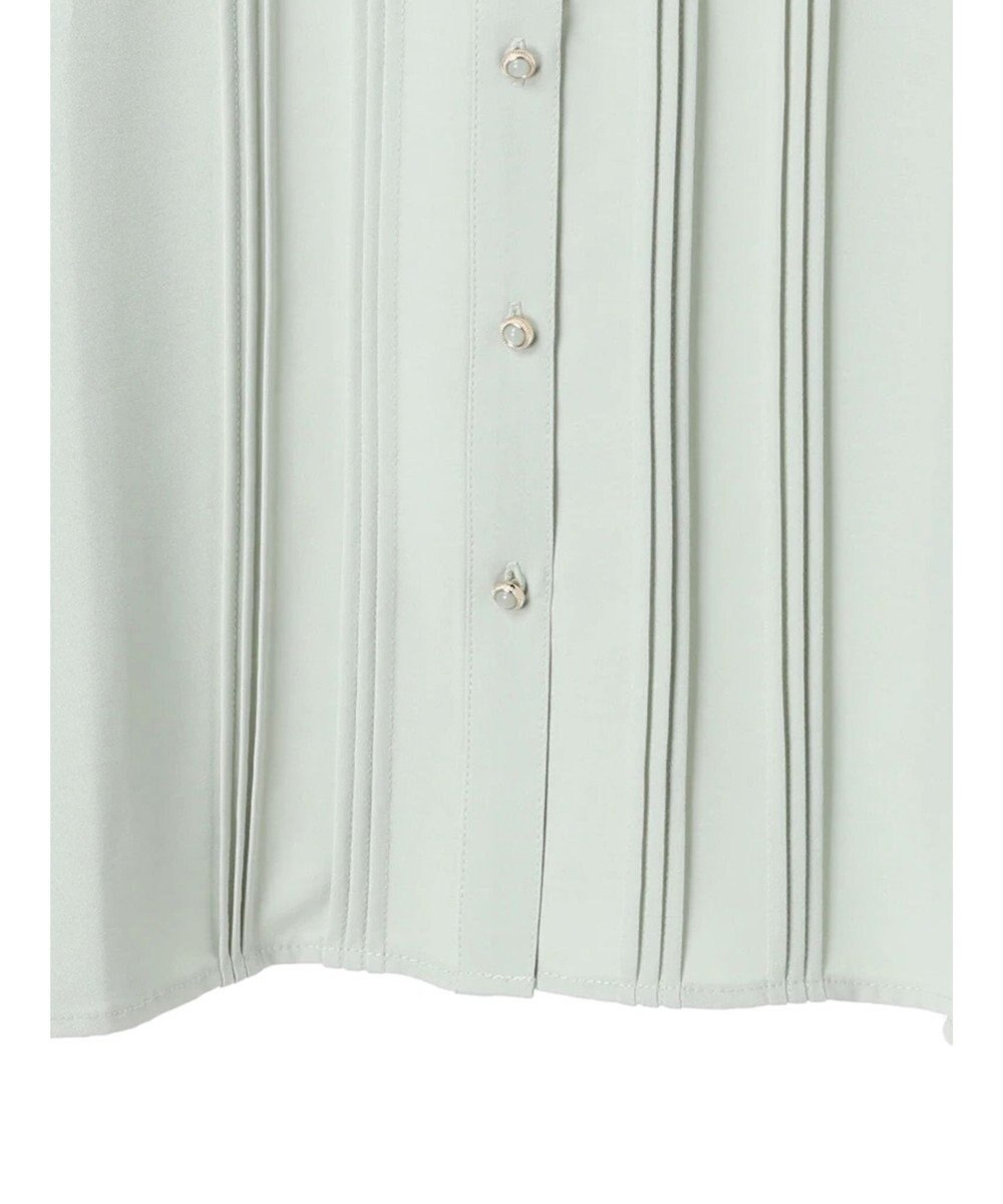 Green Parks ・ＥＬＥＮＣＡＲＥ　ＤＵＥ　ピンタックスタンドブラウス 