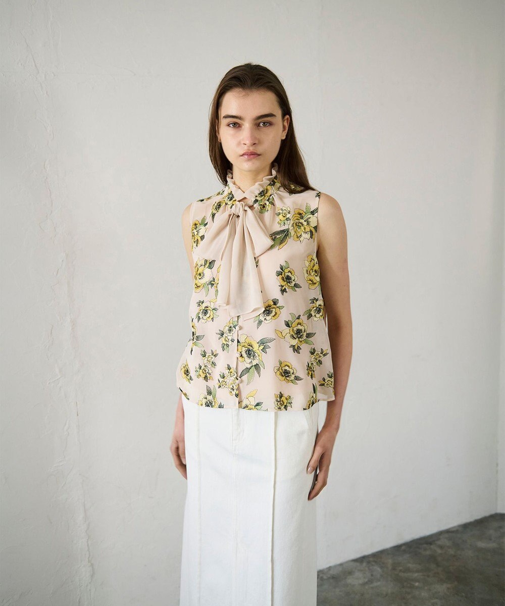 GRACE CONTINENTAL エスニックフラワー刺繍トップ 