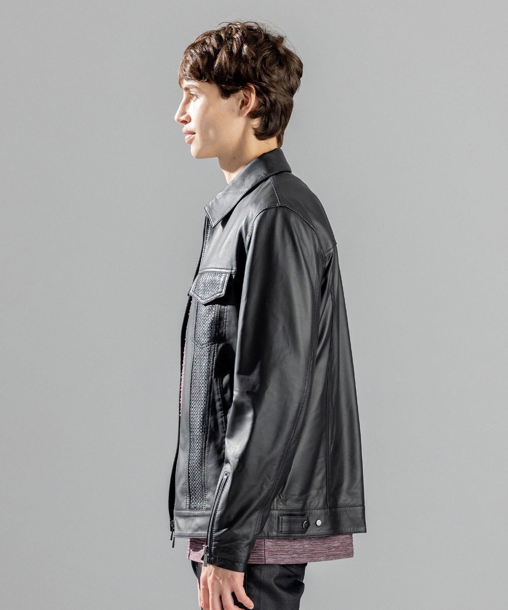 JOSEPH HOMME ライトラムナッパレザー　Ｇジャンタイプ 