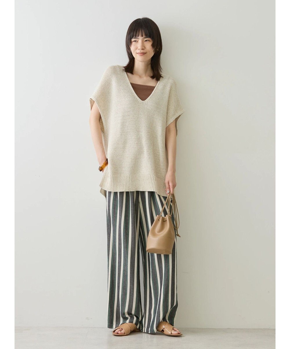 AMERICAN HOLIC リネンブレンドニットベスト 