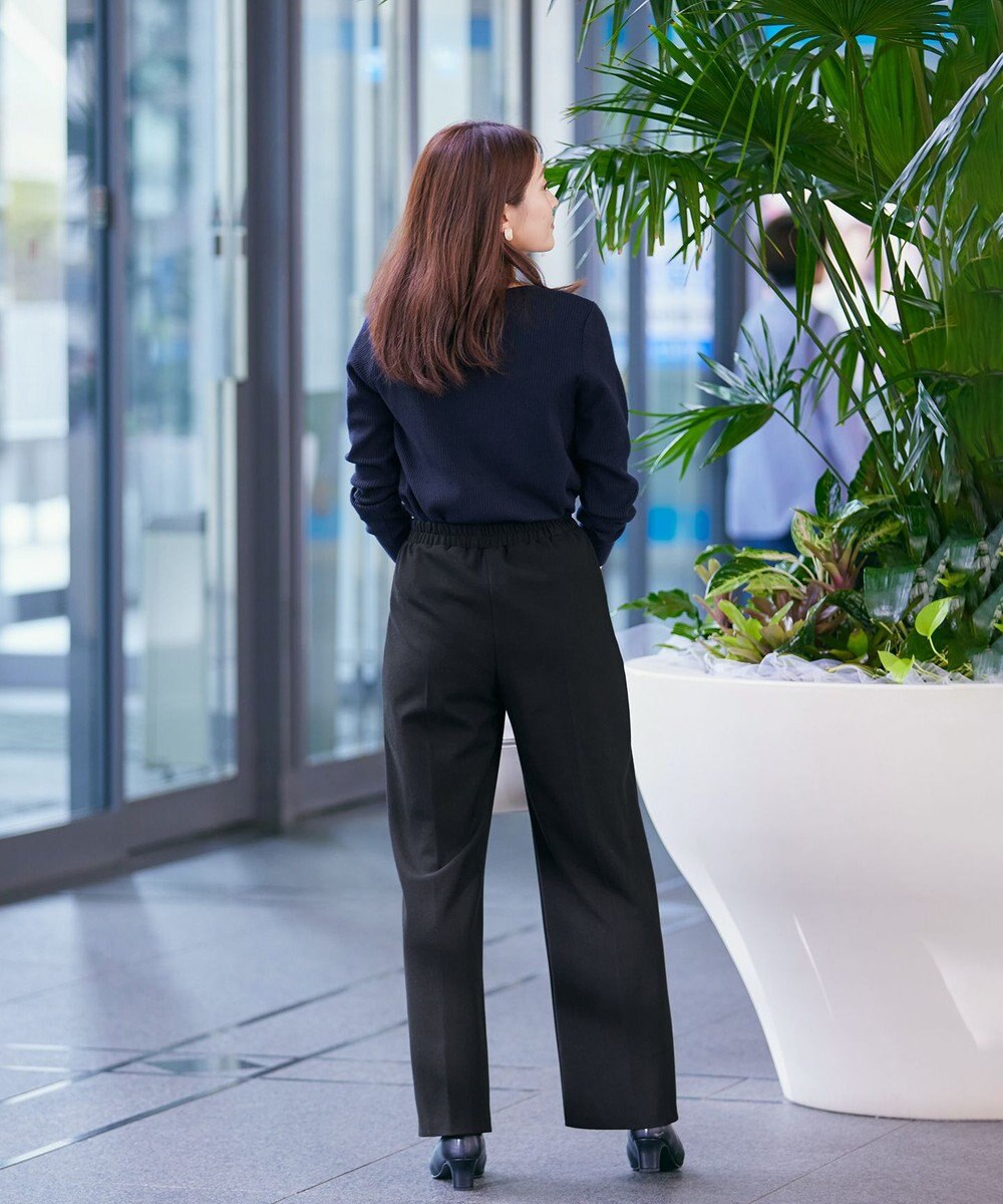 Tiaclasse 【GOLD LABEL・洗える】カシミヤタッチワイドパンツ 