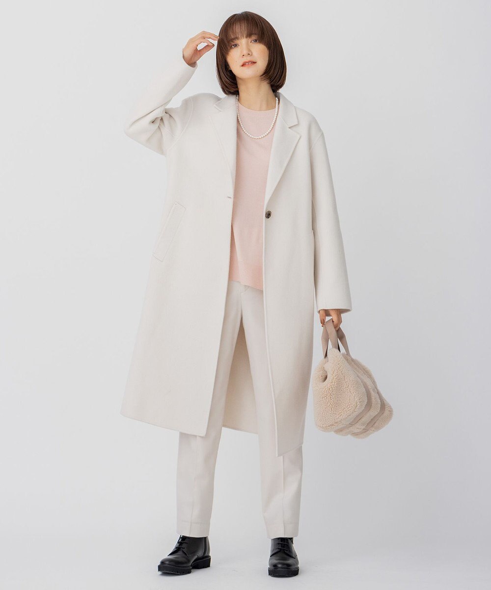 23区 【CLASSY.1月号掲載】ウールミルドストレッチ テーパードパンツ 