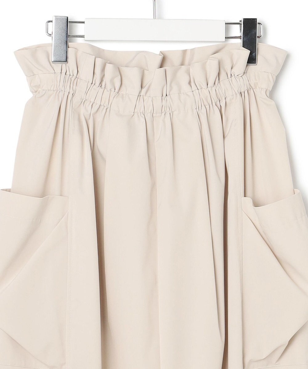 23区 L 【撥水加工/洗える】ブライトタフタ ドロスト スカート 