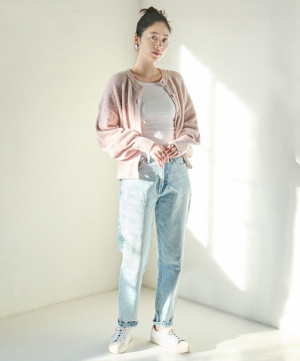 #Newans 【洗える】ボリュームスリーブニットカーディガン 