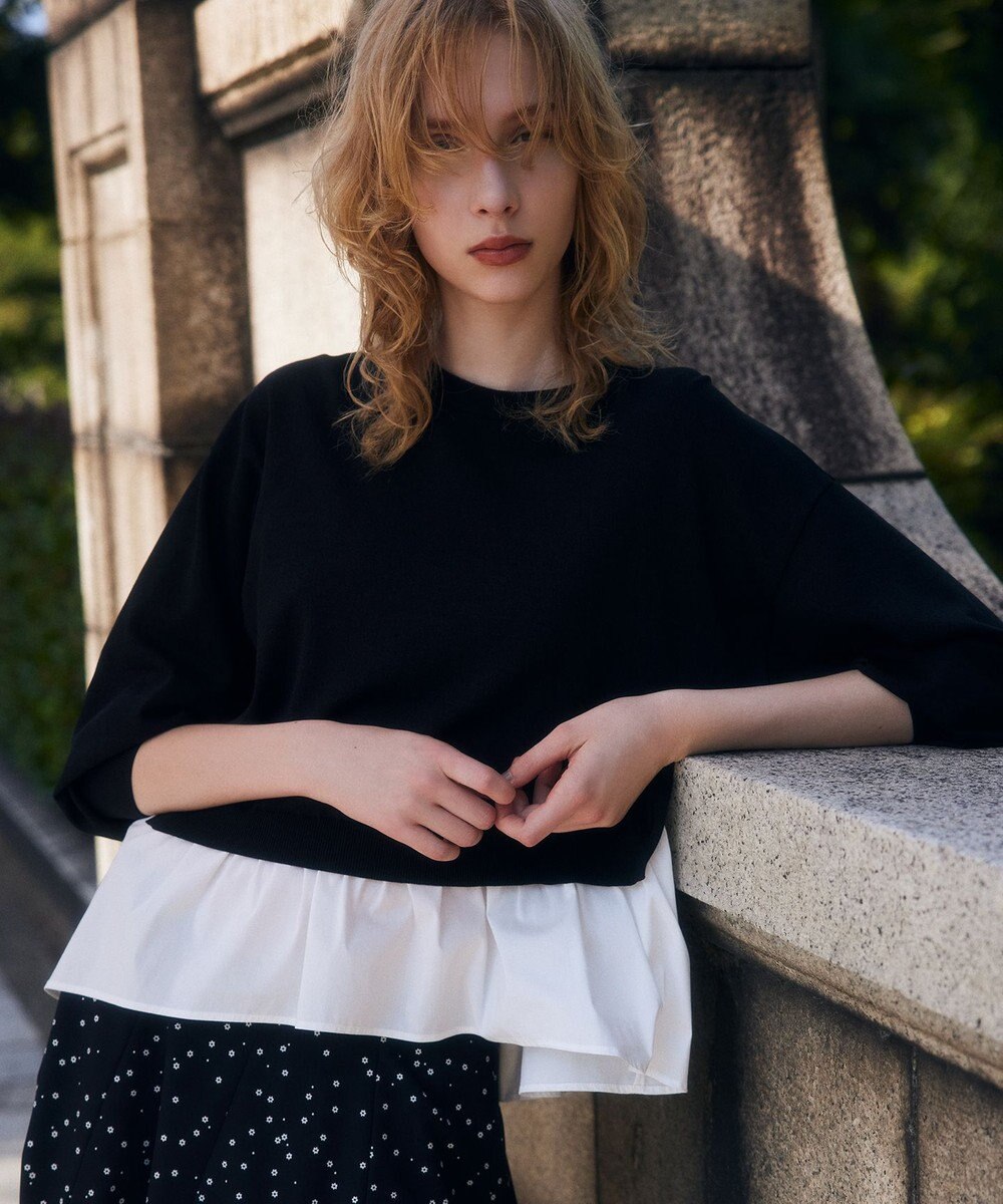 組曲 ストレッチクリアドッキング ニットプルオーバー 