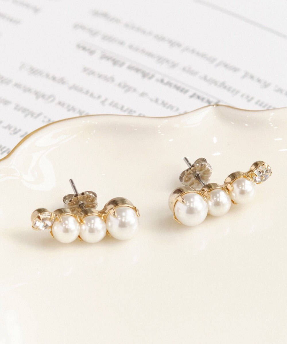 Phoebe <オンワード限定セット>Rio de laパールピアス×フォーマルパールビジューサークルブローチ 