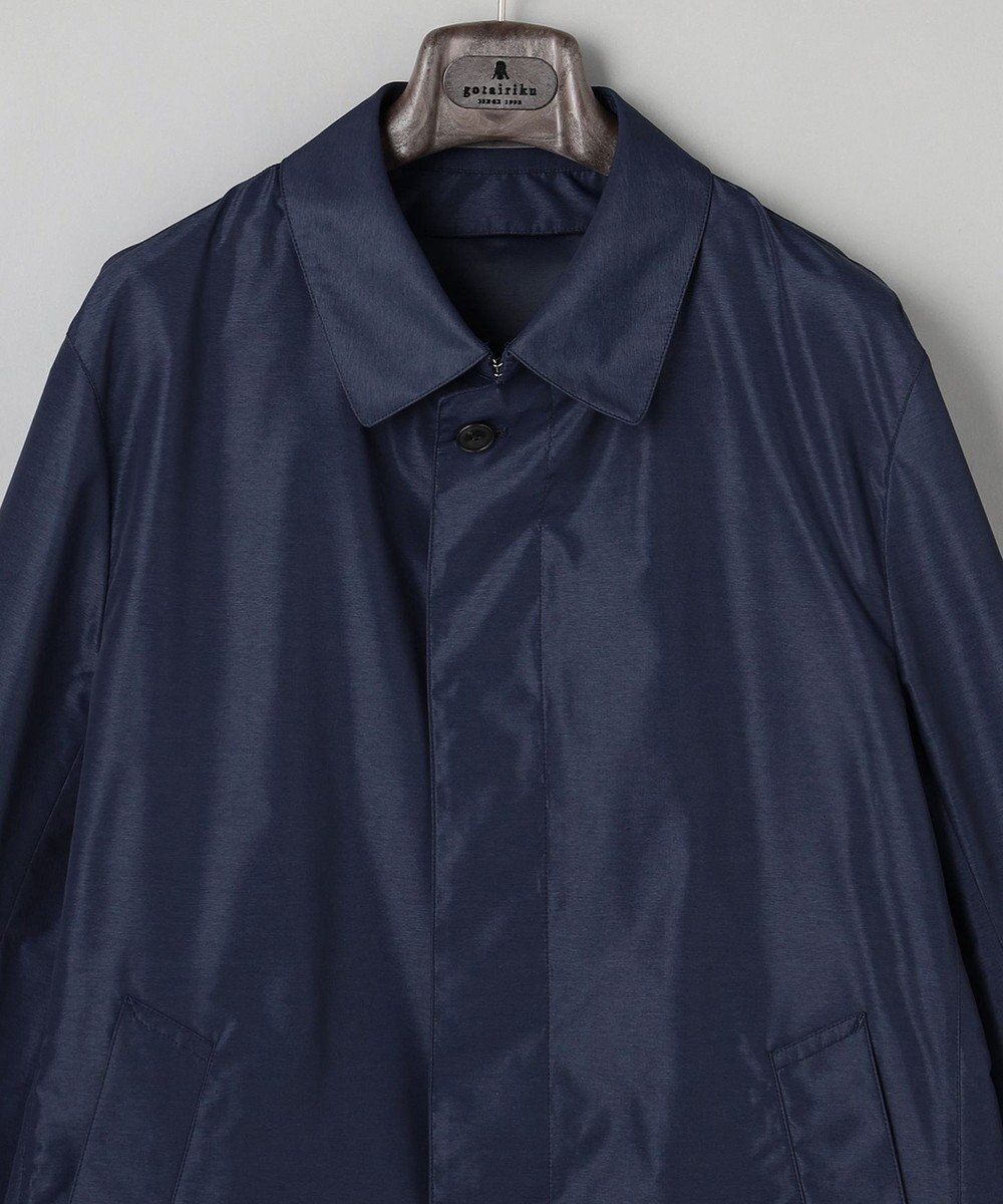 GOTAIRIKU ダウンライナー装着可【半裏仕様】メランジシャンブレー ステンカラースプリングコート 