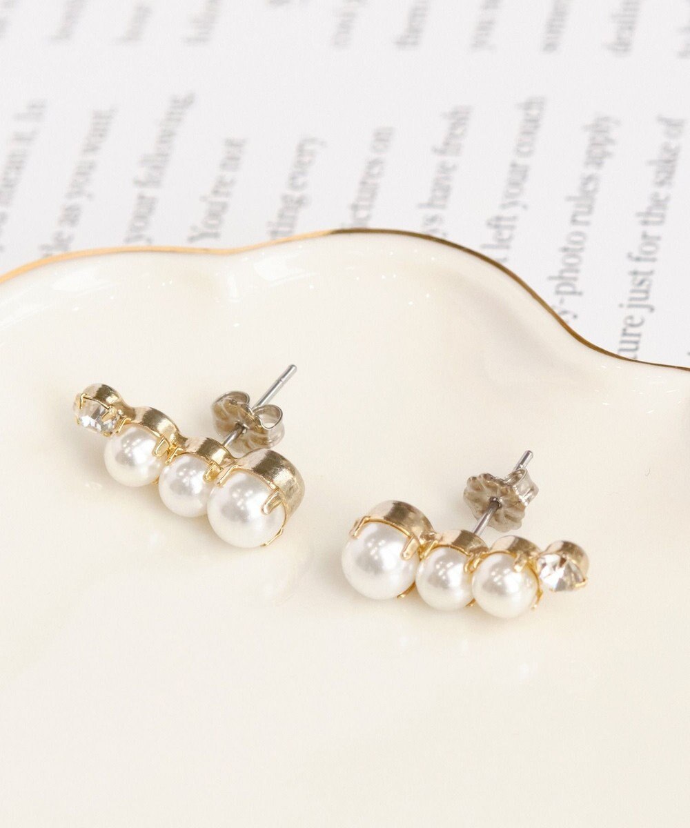 Phoebe <オンワード限定セット>Rio de laパールピアス×フォーマルパールビジューサークルブローチ 