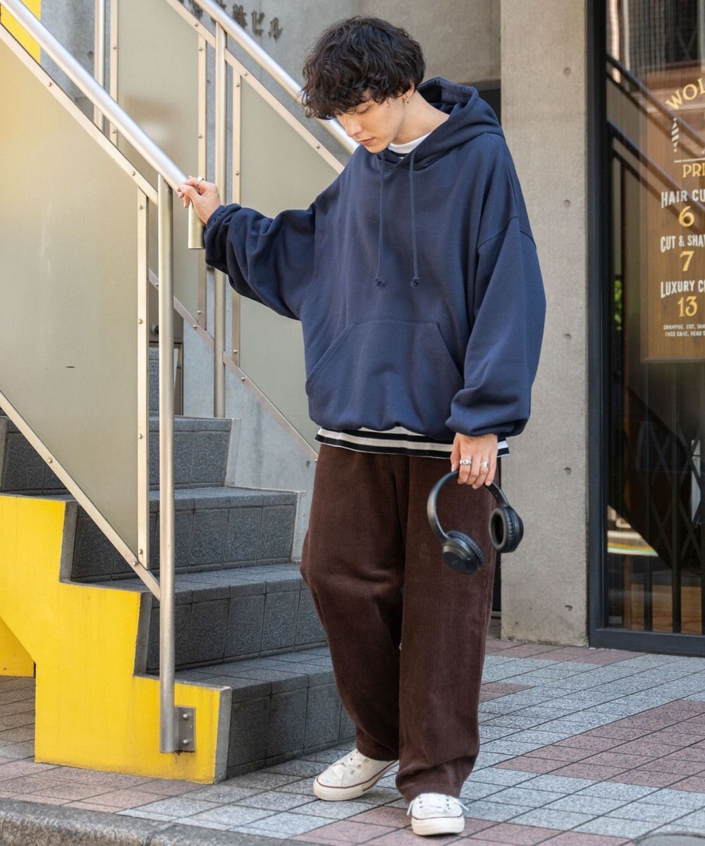 WEGO コーデュロイイージーワイドパンツ 