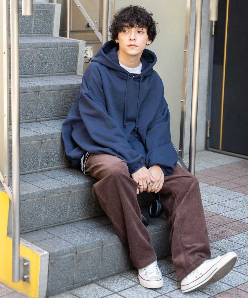 WEGO コーデュロイイージーワイドパンツ 