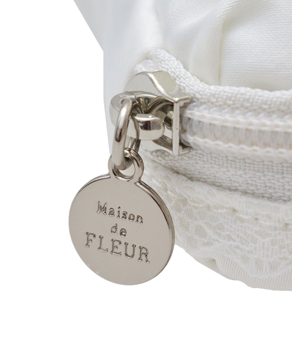 Maison de FLEUR レースフリルポーチ 