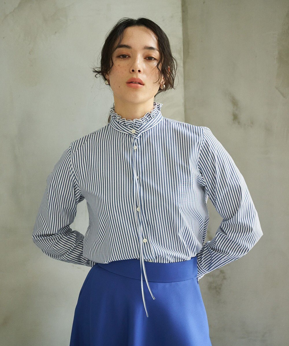 #Newans フリルカラーノーブルブラウス 