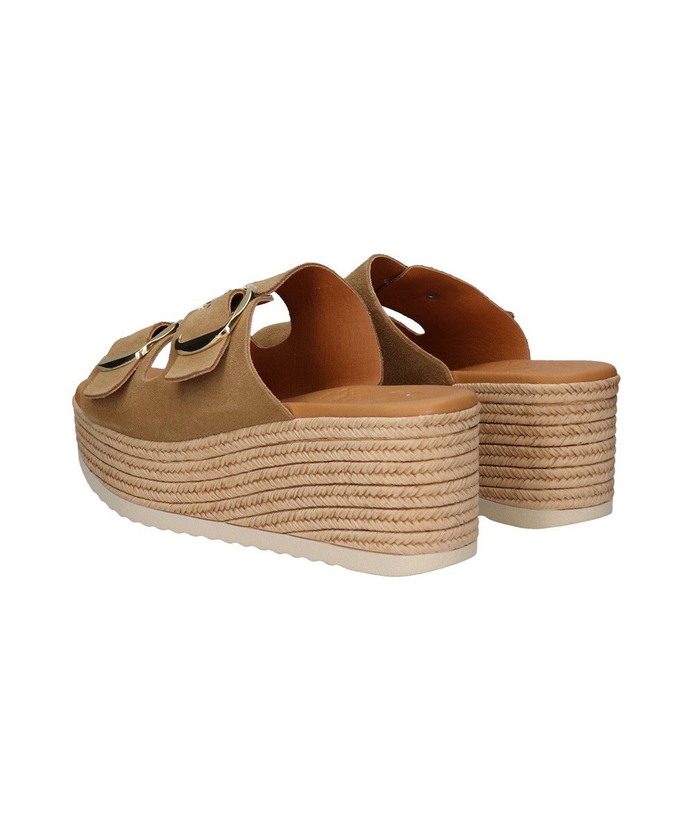 INTER-CHAUSSURES 【Oh my Sandals】ダブルバックル厚底ウエッジサンダル 