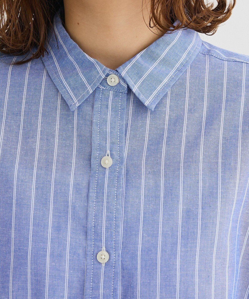 Green Parks 綿麻混シャツ 