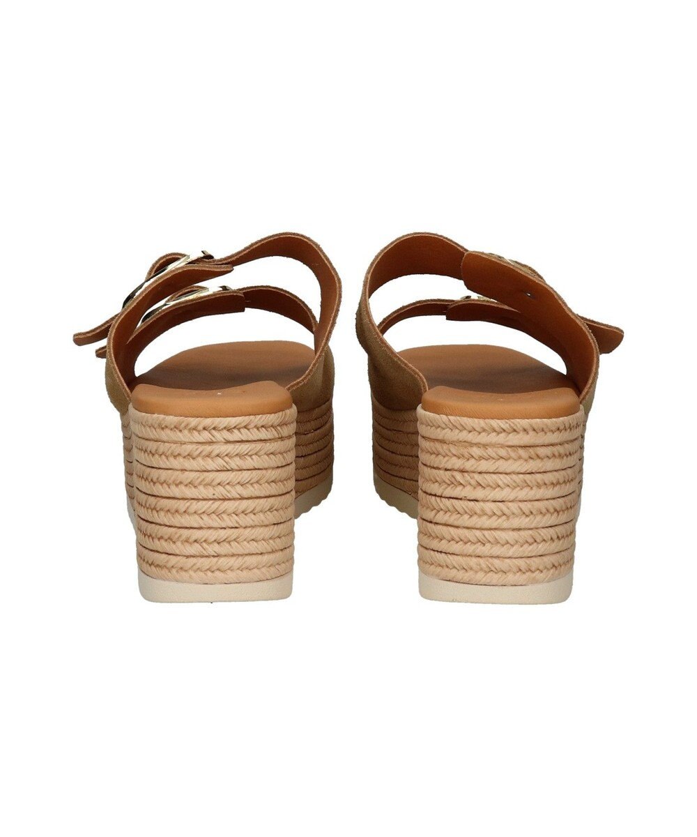 INTER-CHAUSSURES 【Oh my Sandals】ダブルバックル厚底ウエッジサンダル 